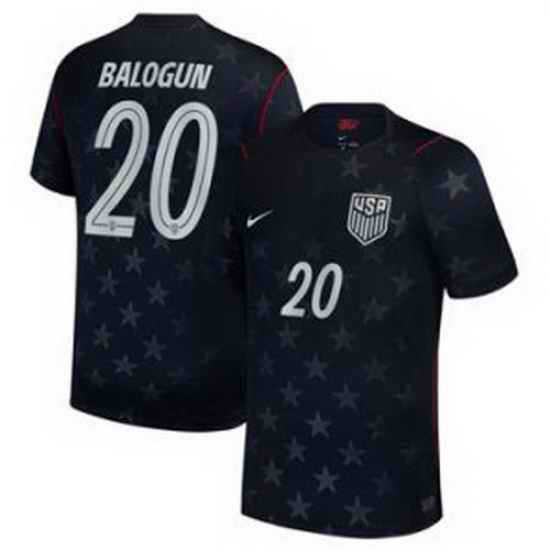 Men 20Folarin Balogun USMNT 2026 Stadium Replica Jersey   1